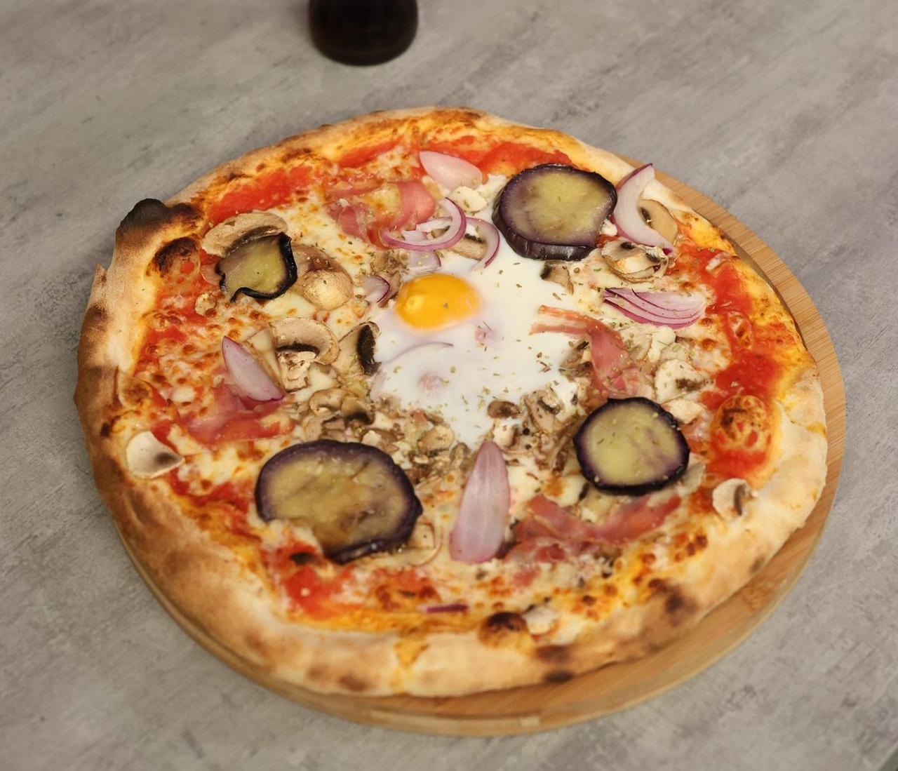 Pizza served